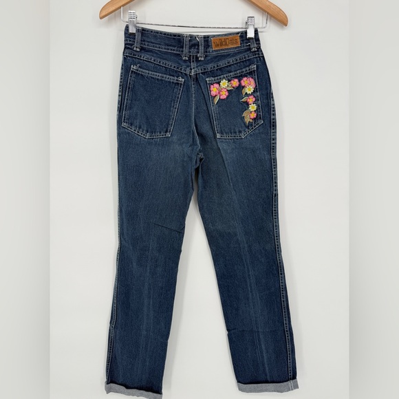 Vintage Wild Oats Embroidered Jeans Size 9 - Picture 6 of 6